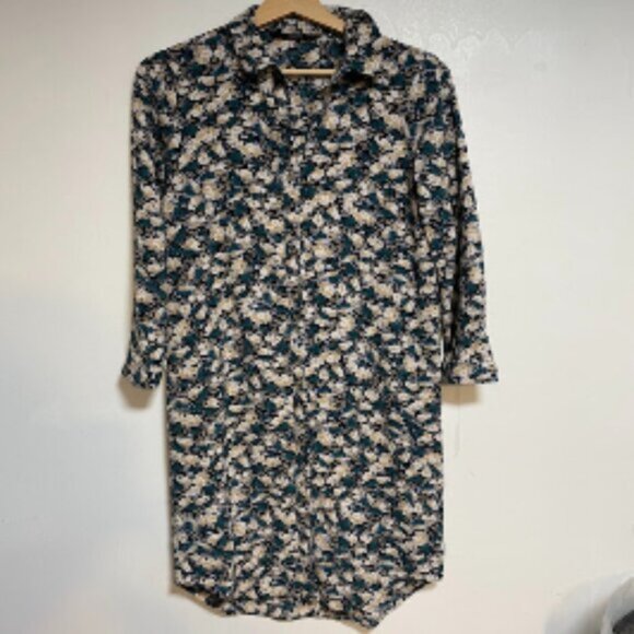 VERO MODA Floral Button-Front Women's Shirtdress Size XS - Picture 2 of 10
